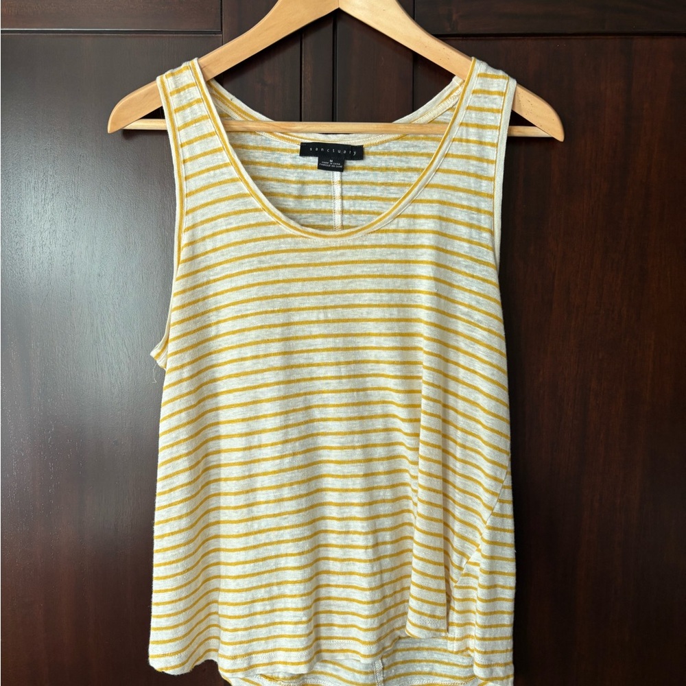 Sanctuary Linen Tank Top, Size M